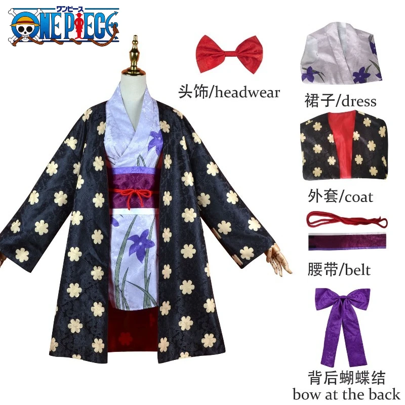 One Piece Wano Country Nico Robin Cosplay - Kimono Costume Full Set with Flower Accessories, Official Anime Roleplay Outfit Gift
One Piece Wano Country Nico Robin Cosplay - Kimono Costume Full Set with Flower Accessories, Official Anime Roleplay Outfit Gift