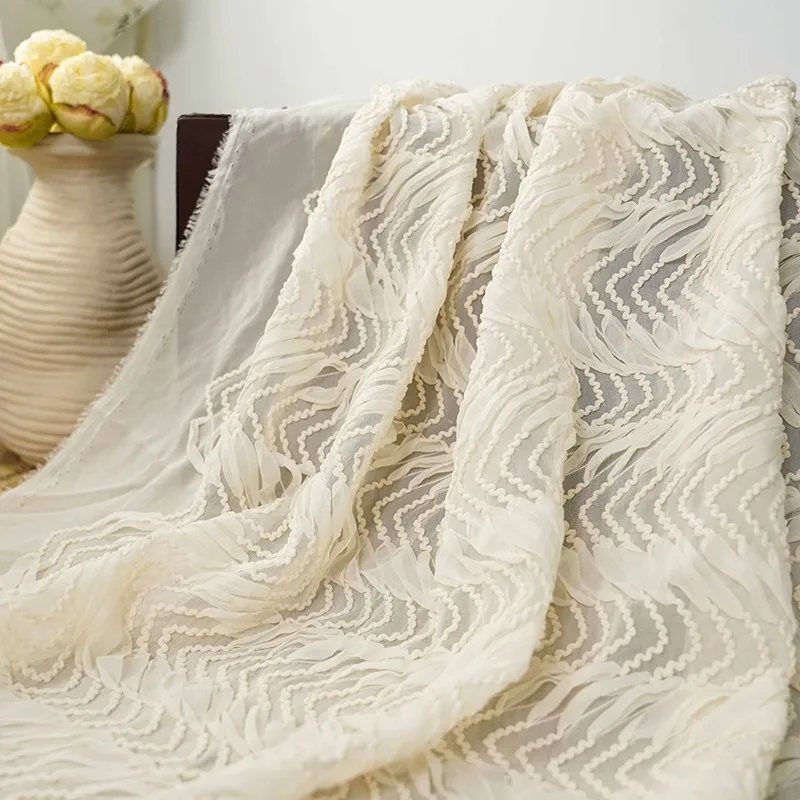 Three-dimensional Chiffon Decorative Cotton Fabric Sewing Wedding Dress Skirt Children's Embroidery Fabric Silk Fabric
Three-dimensional Chiffon Decorative Cotton Fabric Sewing Wedding Dress Skirt Children's Embroidery Fabric Silk Fabric