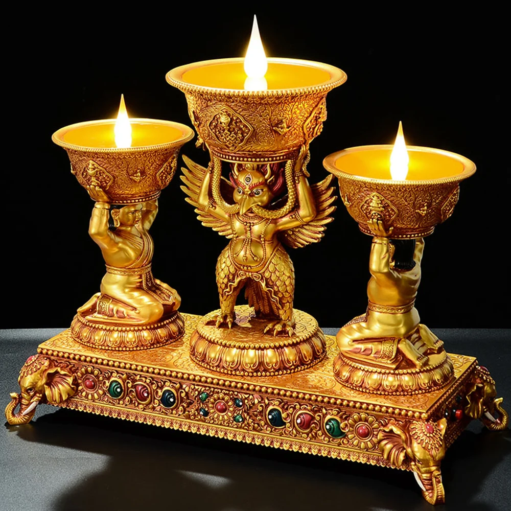 New LED electronic butter lamp ornament, Resin roc charging model eternal lamp, Indoor Buddhist Lamp, Home decor craftwork
New LED electronic butter lamp ornament, Resin roc charging model eternal lamp, Indoor Buddhist Lamp, Home decor craftwork