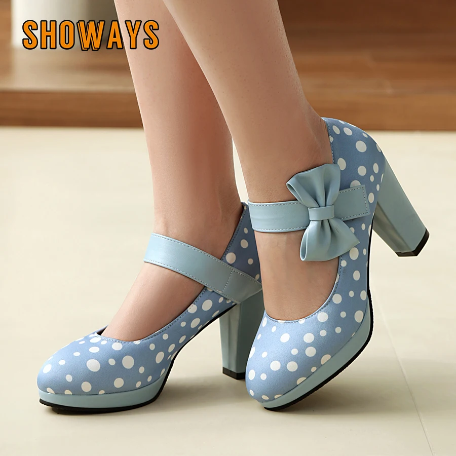 Blue Dot Satin Platform Pumps Blue Women High Chunky Heels Mary Janes Party Show Lady Sweet Bowknot Ankle Strap Hook Loop Shoes
Blue Dot Satin Platform Pumps Blue Women High Chunky Heels Mary Janes Party Show Lady Sweet Bowknot Ankle Strap Hook Loop Shoes