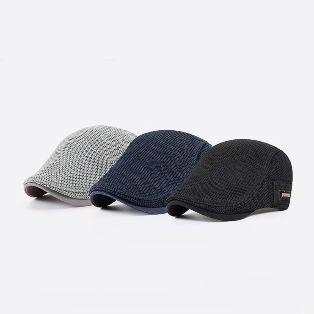 New Mesh Newsboy Caps Breathability Solid Color British Painters Hats Sun Protection Thin Berets Hat Men
New Mesh Newsboy Caps Breathability Solid Color British Painters Hats Sun Protection Thin Berets Hat Men