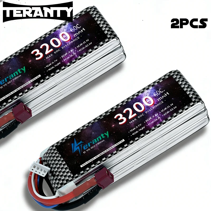 2Pcs TERANTY 3S 3200mAh 11.1V 60C Lipo Battery with T XT30 XT60 JST Plug For RC Car Truck Buggy FPV Drone Helicopter Airplane
2Pcs TERANTY 3S 3200mAh 11.1V 60C Lipo Battery with T XT30 XT60 JST Plug For RC Car Truck Buggy FPV Drone Helicopter Airplane