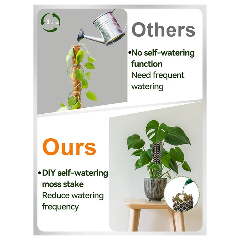 Moss stick kitPlastic Moss Monstera Poles Mesh Kit, DIY Self-Watering Moss Stake for Plants, Monstera Supports
Moss stick kitPlastic Moss Monstera Poles Mesh Kit, DIY Self-Watering Moss Stake for Plants, Monstera Supports