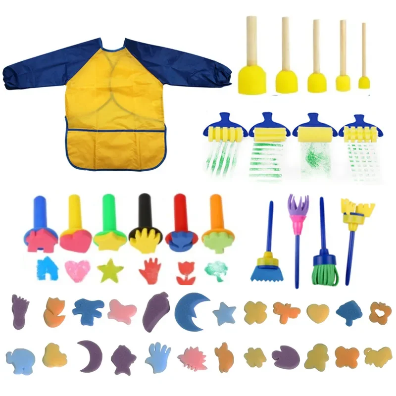 44pcs Sponge Painting Brushes Kit Mini DIY Painting Kits Early Learning Kids Drawing Shapes Brushes Paint Set Child Play Gift
44pcs Sponge Painting Brushes Kit Mini DIY Painting Kits Early Learning Kids Drawing Shapes Brushes Paint Set Child Play Gift