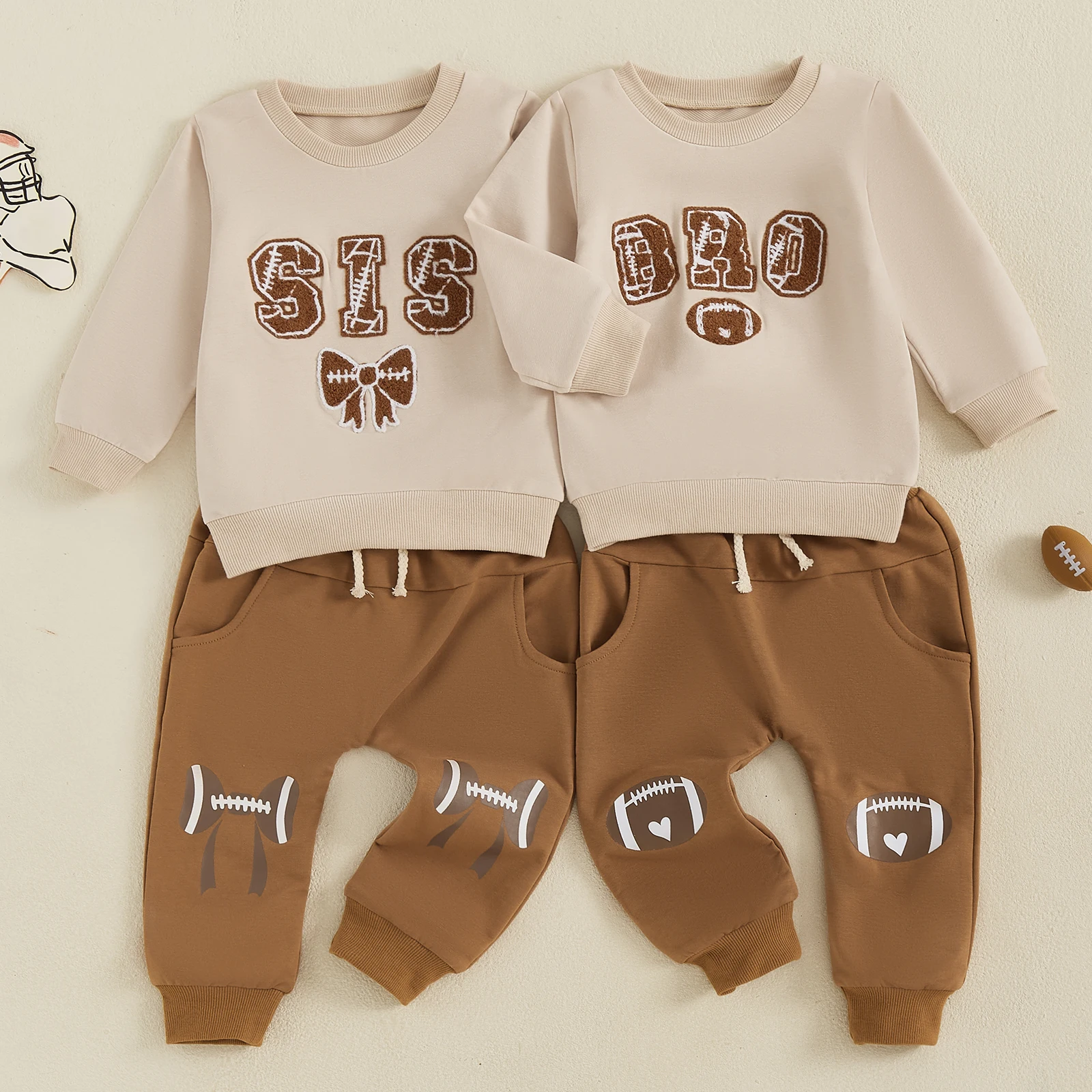 BeQeuewll модные новые комплекты одежды из 2 предметов для мальчиков и девочек, повседневные топы с длинными рукавами и вышивкой в стиле регби с надписью и бантом, брюки на шнурке, одежда
BeQeuewll модные новые комплекты одежды из 2 предметов для мальчиков и девочек, повседневные топы с длинными рукавами и вышивкой в стиле регби с надписью и бантом, брюки на шнурке, одежда