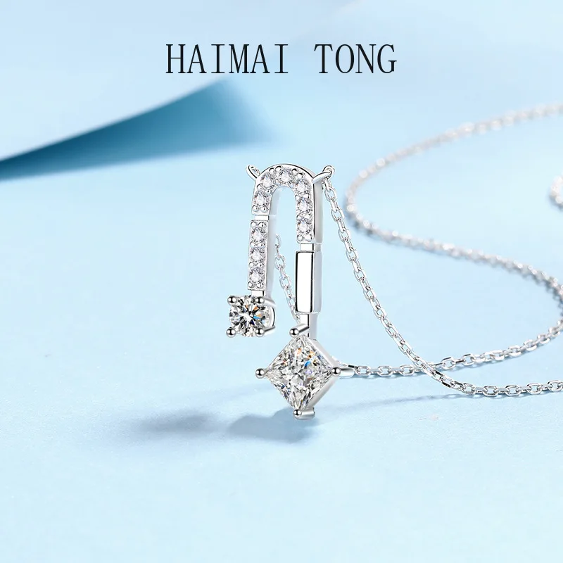Classic Platinum PT950 Pendant for Women Square Vvs D Color Moissanite Sparkly Diamond Necklace Design Collar Chain Fine Jewelry
Classic Platinum PT950 Pendant for Women Square Vvs D Color Moissanite Sparkly Diamond Necklace Design Collar Chain Fine Jewelry