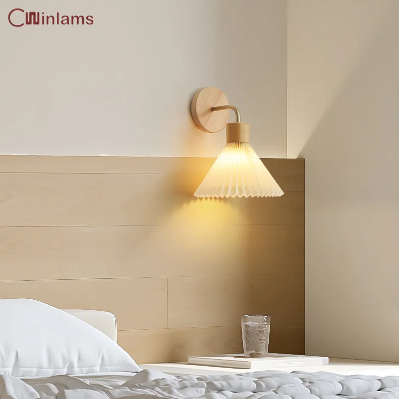 Modern Simple Living Room Sofa Background Wall Log Wind Wall Lamp Pleated Dan Wall Lamp Indoor Bedroom Bedside Lamp
Modern Simple Living Room Sofa Background Wall Log Wind Wall Lamp Pleated Dan Wall Lamp Indoor Bedroom Bedside Lamp