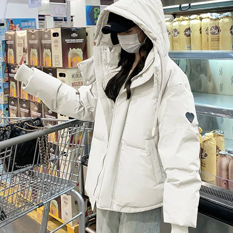 Love Patch Designs Hooded Down Jacket 2023 Winter New Solid Color Couple White Duck Down Jacket Pocket Zipper Loose Casual Coat
Love Patch Designs Hooded Down Jacket 2023 Winter New Solid Color Couple White Duck Down Jacket Pocket Zipper Loose Casual Coat