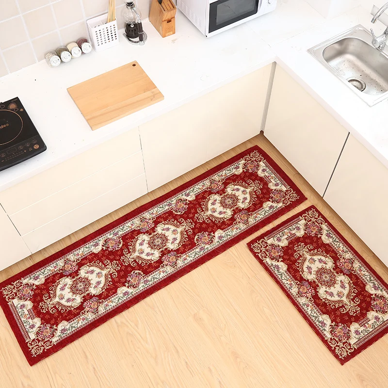 Kitchen Entrance Anti-Slip Oil Resistant Long Strip Floor Mat Bathroom Door Mat Water Absorbent Home Use Carpet Floral Pattern
Kitchen Entrance Anti-Slip Oil Resistant Long Strip Floor Mat Bathroom Door Mat Water Absorbent Home Use Carpet Floral Pattern