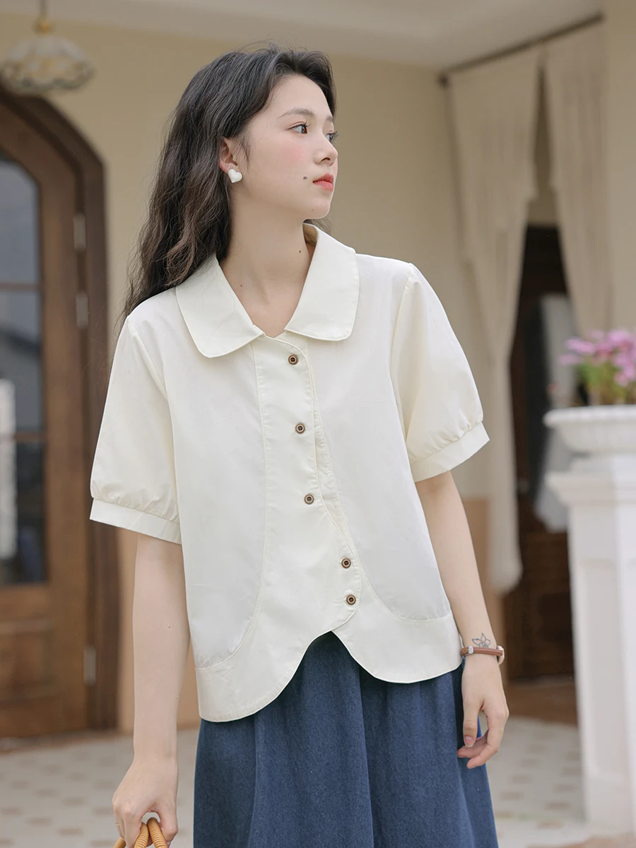 Shirt Womens Tops Summer 2024 New Office Lady Vintage Short Sleeve Loose Solid Single Breasted White Women Shirts
Shirt Womens Tops Summer 2024 New Office Lady Vintage Short Sleeve Loose Solid Single Breasted White Women Shirts