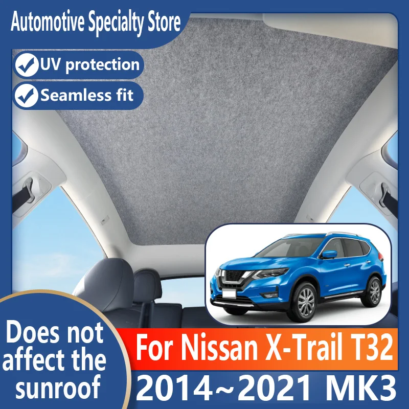 For Nissan X-Trail 2014~2021 20 Car Panoramic Sunroof Insulation Roof Visor Electrostatic Adsorption Suede Fabric Sun Protection
For Nissan X-Trail 2014~2021 20 Car Panoramic Sunroof Insulation Roof Visor Electrostatic Adsorption Suede Fabric Sun Protection