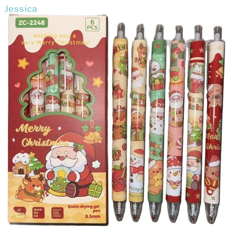 ♥Christmas-themed Neutral Pen 0.5mm Black Gel Pen 6Pcs/Set Student School Writing Stationery Supplies
♥Christmas-themed Neutral Pen 0.5mm Black Gel Pen 6Pcs/Set Student School Writing Stationery Supplies