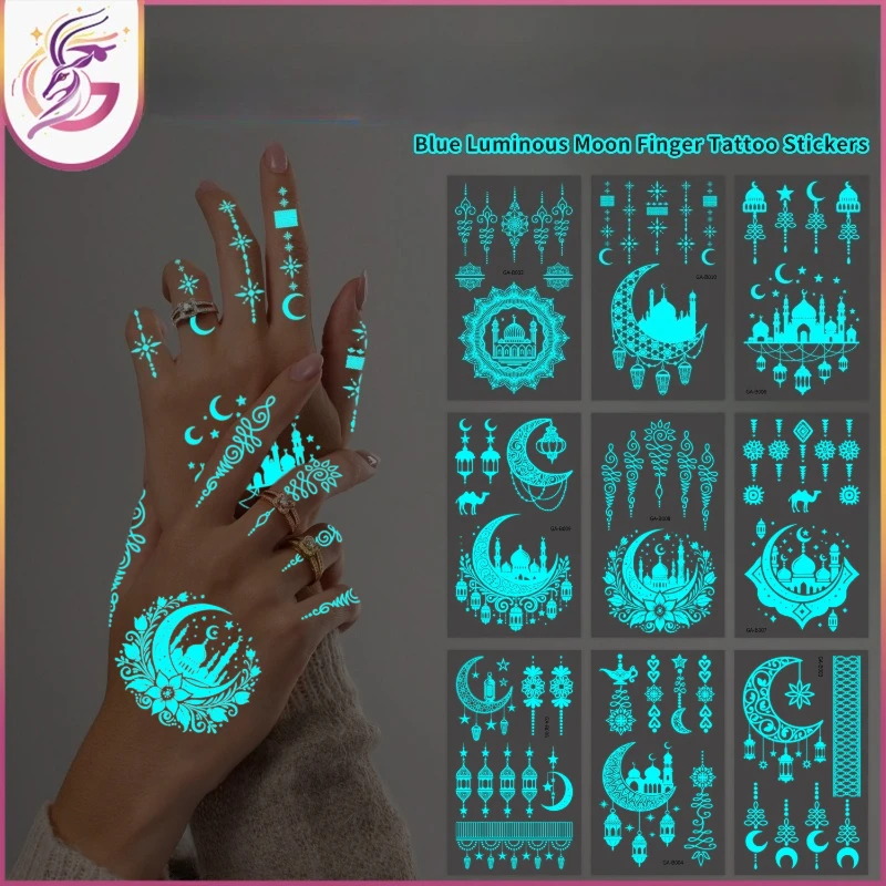 Мистические светящиеся наклейки из хны, 10 шт., голубая луна, дворец, линия искусства, водонепроницаемые, фестиваль, Rave, украшения для тела для женщин и мужчин, вечерние фото
Мистические светящиеся наклейки из хны, 10 шт., голубая луна, дворец, линия искусства, водонепроницаемые, фестиваль, Rave, украшения для тела для женщин и мужчин, вечерние фото