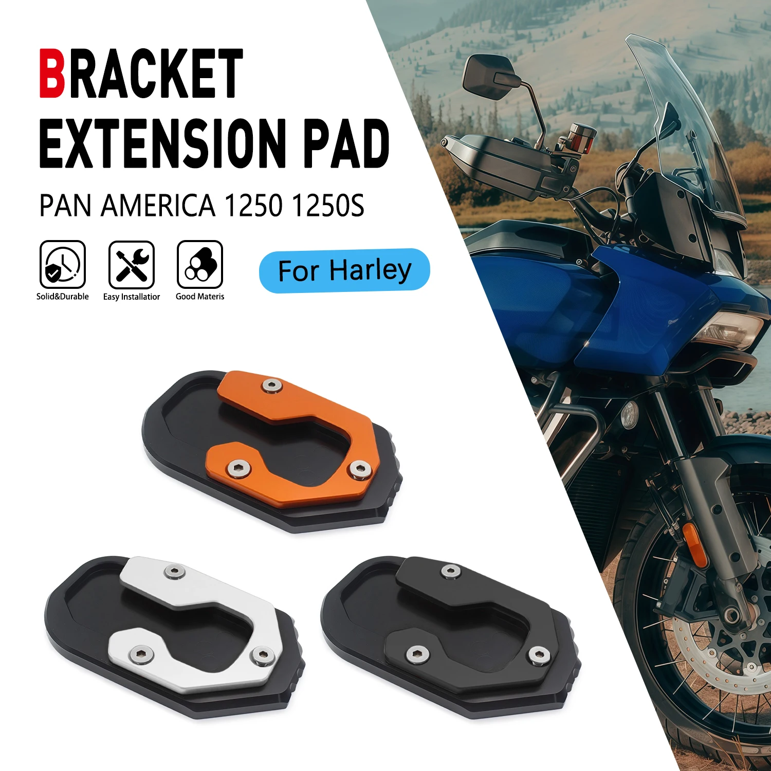 Motorcycle For Harley PAN AMERICA 1250 1250S CNC 2021 2022 2023 Kickstand Foot Side Stand Extension Pad Support Enlarge Plate
Motorcycle For Harley PAN AMERICA 1250 1250S CNC 2021 2022 2023 Kickstand Foot Side Stand Extension Pad Support Enlarge Plate