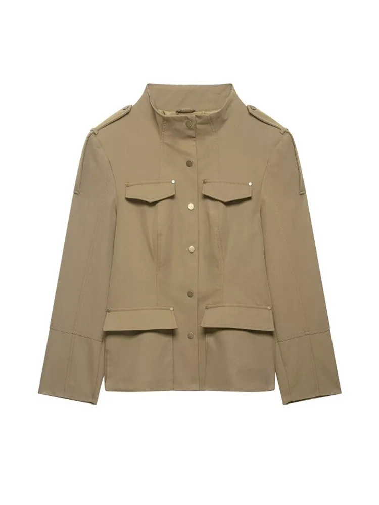 2026 Women Spring Autumn Blazers Coats Casual Solid Single Breasted Stand Collar Pockets Female Elegant Street Blazer Outerwear
2026 Women Spring Autumn Blazers Coats Casual Solid Single Breasted Stand Collar Pockets Female Elegant Street Blazer Outerwear