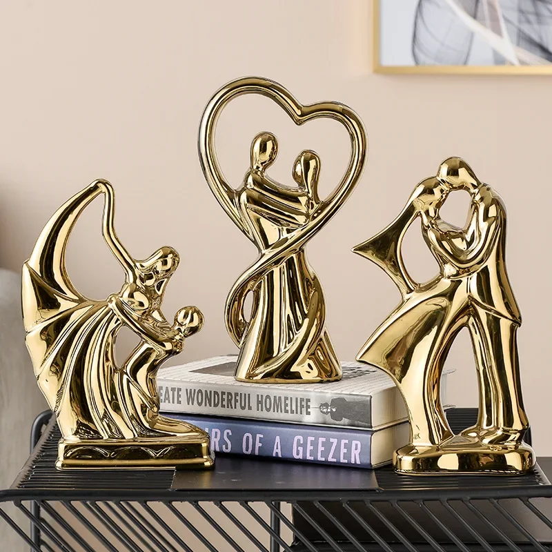 Ceramic Couple Lover Ornaments Home Porch Cabinet Bookcase Figurines Crafts Office Store Desktop Sculpture Decoration
Ceramic Couple Lover Ornaments Home Porch Cabinet Bookcase Figurines Crafts Office Store Desktop Sculpture Decoration
