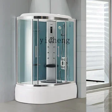 high-end bathroom, bathroom, integral shower room, integral curved partition, non-slip steam bath
high-end bathroom, bathroom, integral shower room, integral curved partition, non-slip steam bath