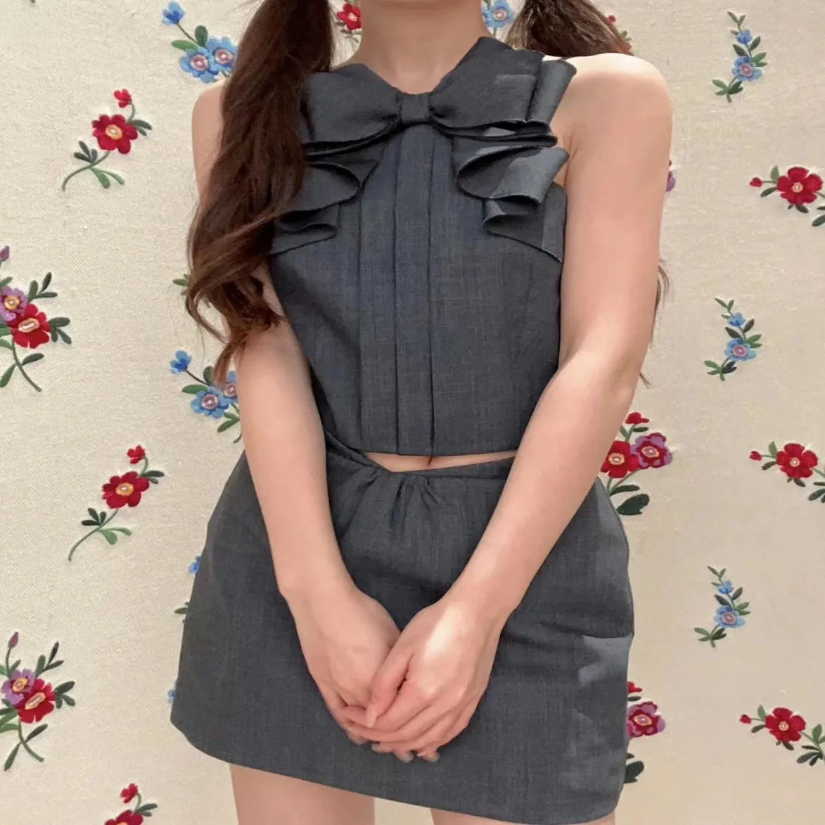 Girls Knot Top f Skirt Pants Skirt Two Piece Set Spring Commute Sle Regular Length Knot Outfit
Girls Knot Top f Skirt Pants Skirt Two Piece Set Spring Commute Sle Regular Length Knot Outfit