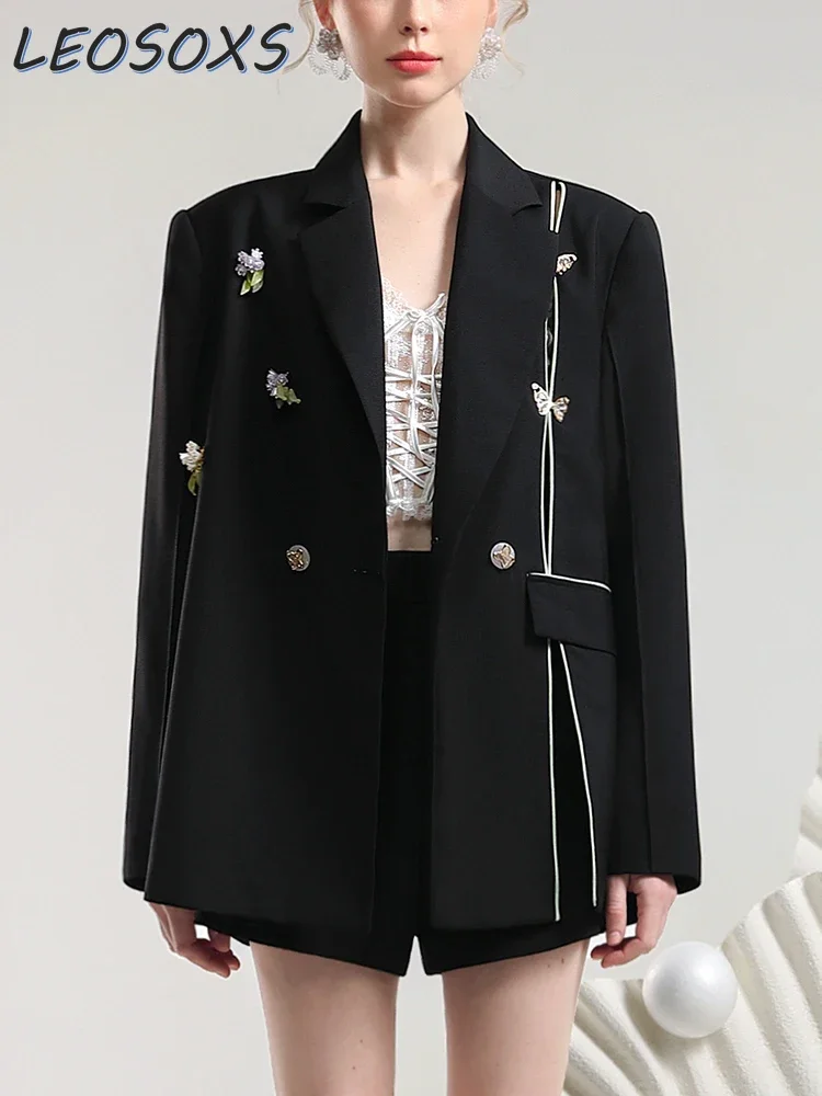High-Grade Chinese Crystal Bouquet Suit Blazer Jacket 2024 Spring New Three-Dimensional Butterfly Black Loose Suit Coat Women
High-Grade Chinese Crystal Bouquet Suit Blazer Jacket 2024 Spring New Three-Dimensional Butterfly Black Loose Suit Coat Women