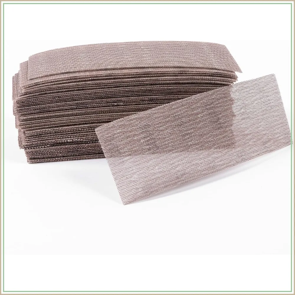 50pcs 2-3/4x8in Mesh Sanding Discs Grit 80 120 180 320 400 Assortment, 70x198mm Hook & Loop Anti-Blocking Net Sandpaper
50pcs 2-3/4x8in Mesh Sanding Discs Grit 80 120 180 320 400 Assortment, 70x198mm Hook & Loop Anti-Blocking Net Sandpaper