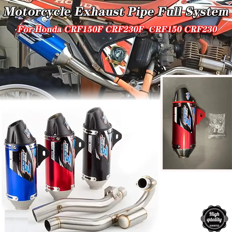 Motorcycle Exhaust Pipe Full System For Honda CRF150F CRF230F CRF150 CRF230 Off-Road Complete Exhaust Muffler Pipes 2003-2016
Motorcycle Exhaust Pipe Full System For Honda CRF150F CRF230F CRF150 CRF230 Off-Road Complete Exhaust Muffler Pipes 2003-2016