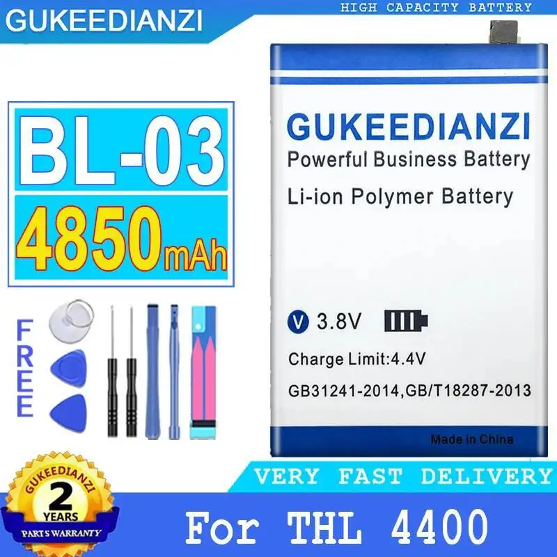 BL-03 для Thl 4400 4850 мАч аккумулятор мобильного телефона надежная замена долговечный
BL-03 для Thl 4400 4850 мАч аккумулятор мобильного телефона надежная замена долговечный