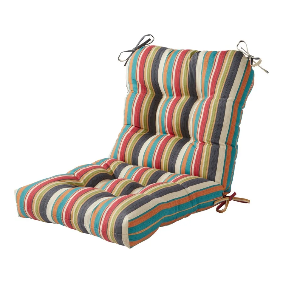 Outdoor Tufted 42'' x 21'' Chair Cushion Sunset Stripe
Outdoor Tufted 42'' x 21'' Chair Cushion Sunset Stripe