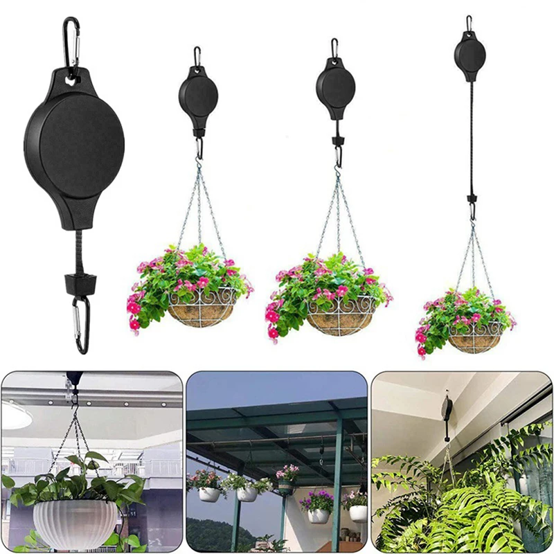 1Pc Plant Pulley Hook Retractable Plant Hook Pulley Adjustable Duty Plant Hanging Pulleys for Garden Baskets Bird Feeder
1Pc Plant Pulley Hook Retractable Plant Hook Pulley Adjustable Duty Plant Hanging Pulleys for Garden Baskets Bird Feeder