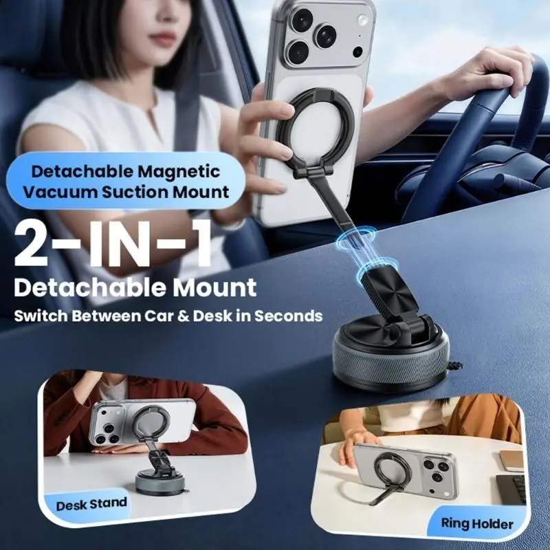 Adjustable Phone Mount with Detachable Grip for Car Navigation Desk Use Versatile Positioning 20 N52 Magnets 896C
Adjustable Phone Mount with Detachable Grip for Car Navigation Desk Use Versatile Positioning 20 N52 Magnets 896C