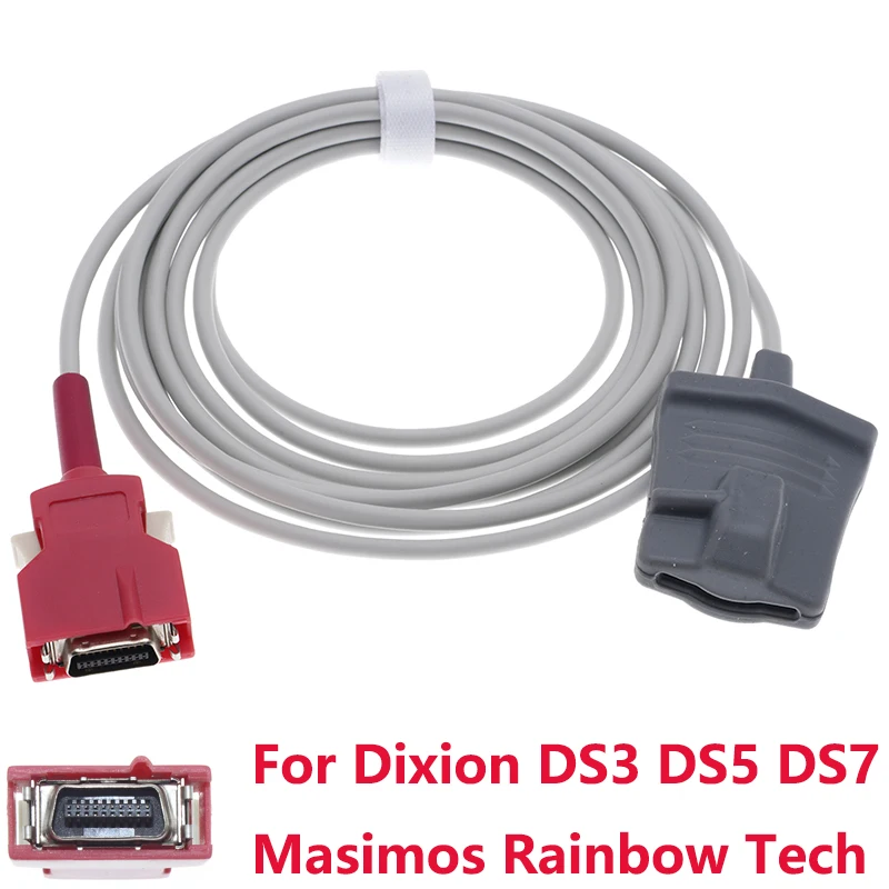 Compatible with Spo2 Sensor of Dixion DS3 DS5 DS7 Masimos Rainbow Monitor,Adult/Child/Neonate/Animal Oximetry Cable 20pin 3m.
Compatible with Spo2 Sensor of Dixion DS3 DS5 DS7 Masimos Rainbow Monitor,Adult/Child/Neonate/Animal Oximetry Cable 20pin 3m.