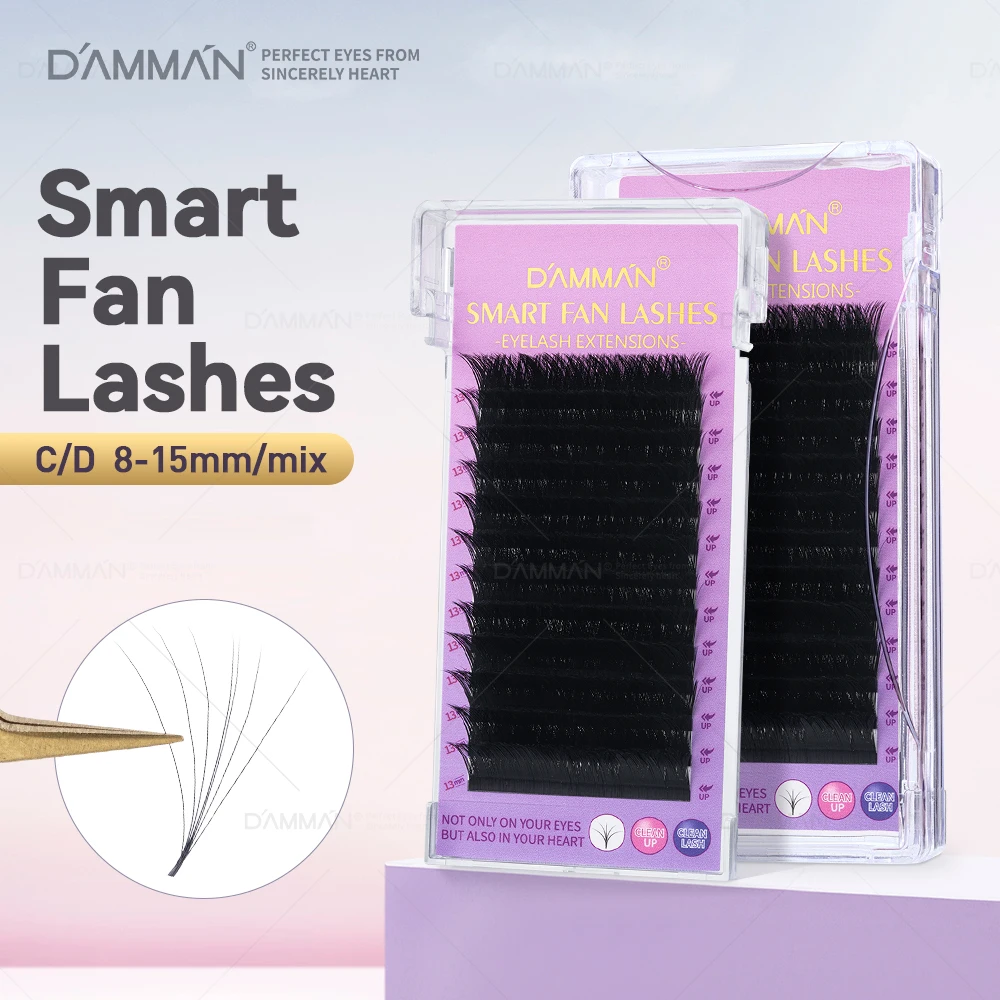 Smart Fans Eyelashes C D Curl Mix 8-15mm 12 Trays Matte Dark Black Individual Eyelash Natural Long Lash Extension Supplies
Smart Fans Eyelashes C D Curl Mix 8-15mm 12 Trays Matte Dark Black Individual Eyelash Natural Long Lash Extension Supplies