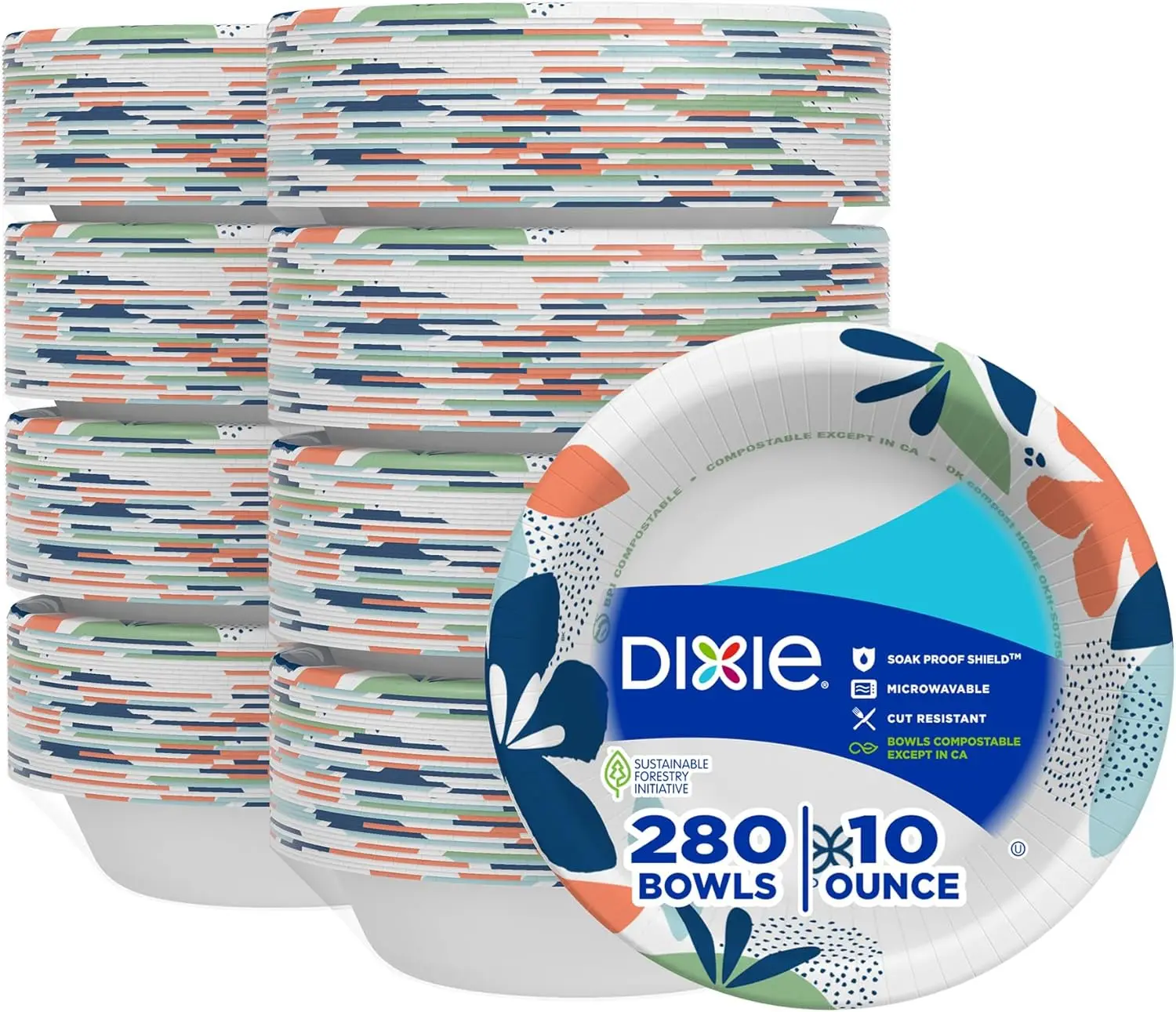 10 Oz Disposable Paper Bowls, 280 Count, Microwave-Safe, Soak-Proof, Perfect for Snacks & Desserts
10 Oz Disposable Paper Bowls, 280 Count, Microwave-Safe, Soak-Proof, Perfect for Snacks & Desserts