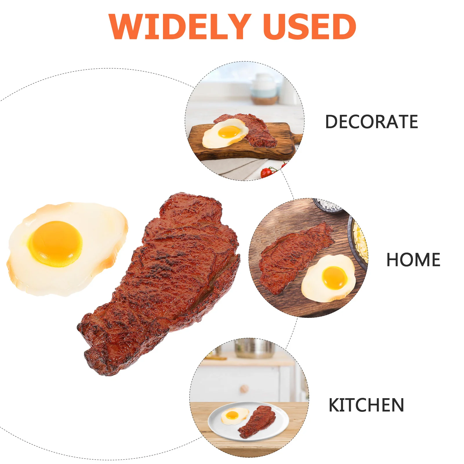 2Pcs Lifelike Simulation Steak Poached Models Realistic Fake Food Props for Home Office Shop Decor Photography Steak Model
2Pcs Lifelike Simulation Steak Poached Models Realistic Fake Food Props for Home Office Shop Decor Photography Steak Model