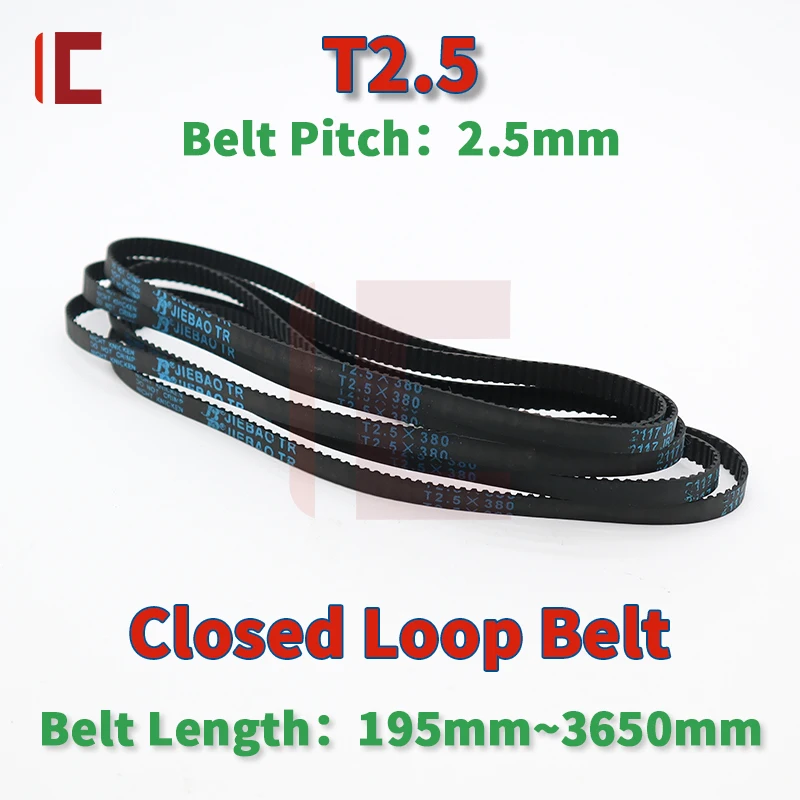 T2.5 Timing Belt Length 195mm to 3650mm T2.5 Belt 6mm T2.5 10mm T2.5 15mm 20mm T2.5 Synchronous Belt T2.5 Rubber Timing Belts
T2.5 Timing Belt Length 195mm to 3650mm T2.5 Belt 6mm T2.5 10mm T2.5 15mm 20mm T2.5 Synchronous Belt T2.5 Rubber Timing Belts
