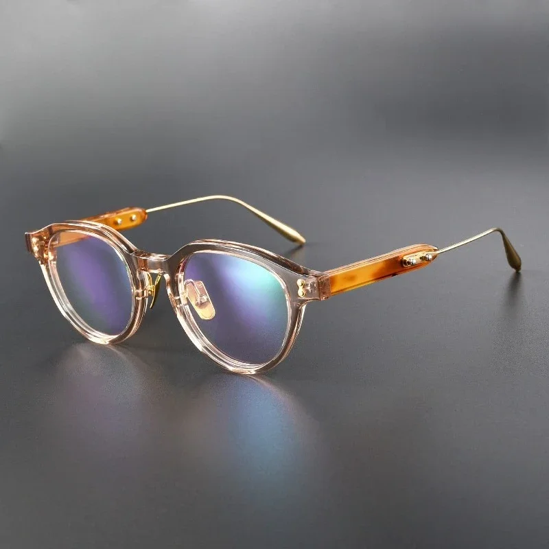 Japanese Handmade Blue Blocking Acetate Glasses AKX-520 Retro Titanium Frames Men Designer for Reading Optical Women Spectacle
Japanese Handmade Blue Blocking Acetate Glasses AKX-520 Retro Titanium Frames Men Designer for Reading Optical Women Spectacle