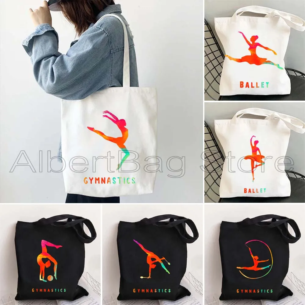 Ballet Gymnast Gymnastics Girl Tote Bag Colofull Sports Aerial Silk Yoga Women Gymnastic Gym Silhouette Canvas Shopping Handbag
Ballet Gymnast Gymnastics Girl Tote Bag Colofull Sports Aerial Silk Yoga Women Gymnastic Gym Silhouette Canvas Shopping Handbag
