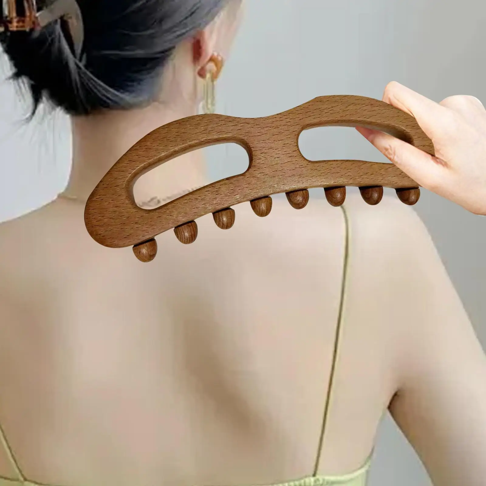 Wooden Massage Roller Portable Handheld 8 Massage Balls Muscle Massage Roller Full Body Massage for Arms Muscle Neck Waist Back
Wooden Massage Roller Portable Handheld 8 Massage Balls Muscle Massage Roller Full Body Massage for Arms Muscle Neck Waist Back