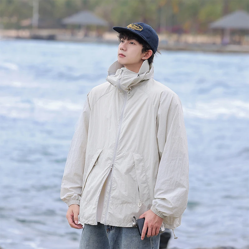 2026 Summer Ice Silk Cooling Sunscreen Clothing for Men's Outdoor Sports Hooded Thin Jacket UV Protection Sports Sunscreen Top
2026 Summer Ice Silk Cooling Sunscreen Clothing for Men's Outdoor Sports Hooded Thin Jacket UV Protection Sports Sunscreen Top