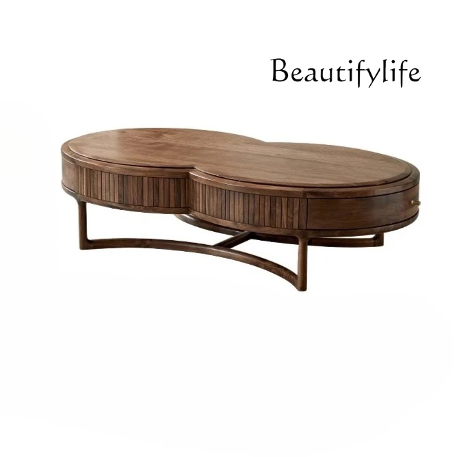 North American black walnut coffee table Nordic simple creative solid wood storage low table living room home coffee table
North American black walnut coffee table Nordic simple creative solid wood storage low table living room home coffee table