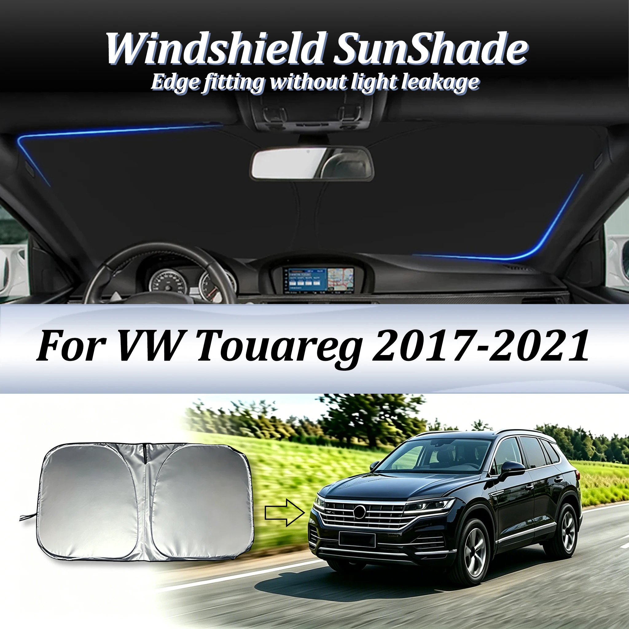 Car Windshield SunShade Auto Accessories Sun Shade Visor Foldable Anti-UV Protect Privacy For Volkswagen VW Touareg 2017-2021
Car Windshield SunShade Auto Accessories Sun Shade Visor Foldable Anti-UV Protect Privacy For Volkswagen VW Touareg 2017-2021