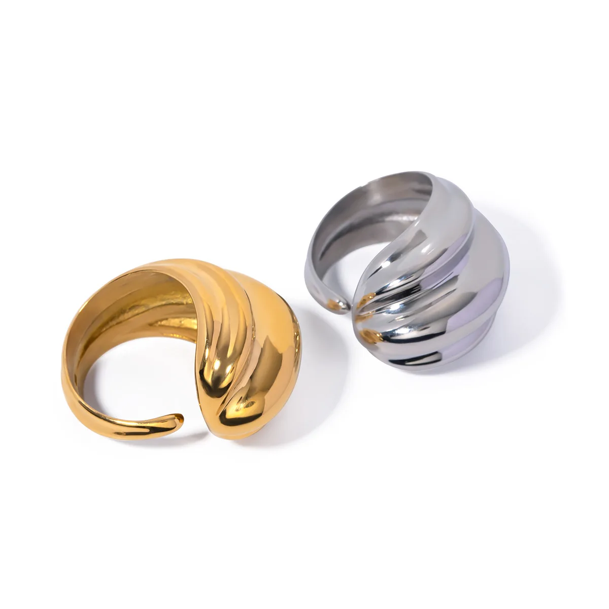 Stainless Steel PVD 18K Gold Plated Tarnish Twist Claw Rings For Woman Jewelry Wholesale Trendy
Stainless Steel PVD 18K Gold Plated Tarnish Twist Claw Rings For Woman Jewelry Wholesale Trendy