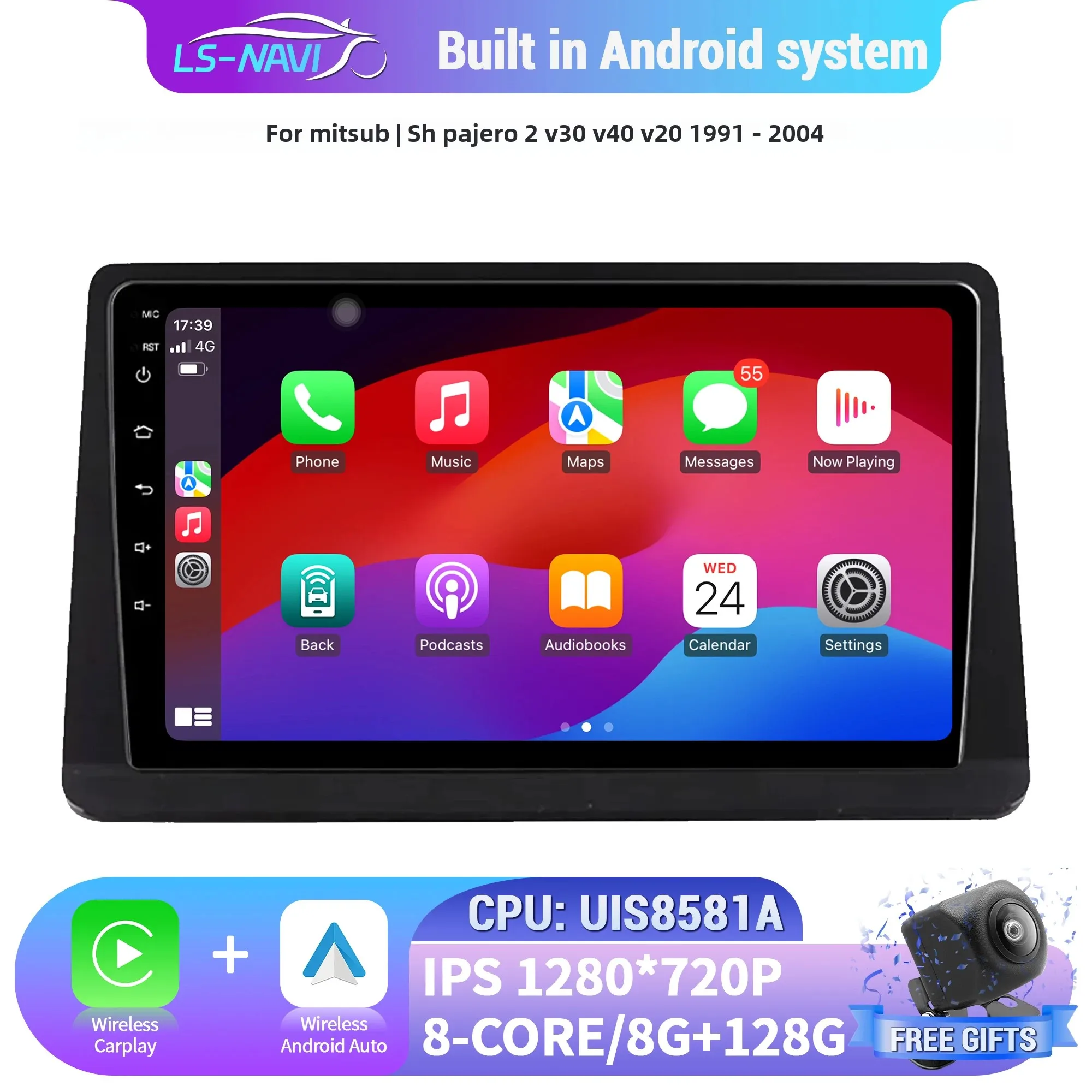 Android 14 For Mitsubishi Pajero 2 V30 V40 V20 1991-2004 Car Radio Multimedia Wireless Bluetooth Carplay Navigation Touch Screen
Android 14 For Mitsubishi Pajero 2 V30 V40 V20 1991-2004 Car Radio Multimedia Wireless Bluetooth Carplay Navigation Touch Screen