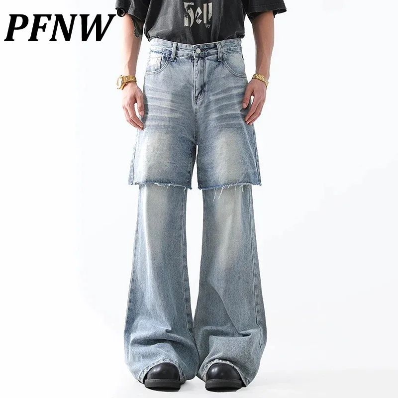 PFNW Мужские джинсы из двух частей, потертые дизайнерские джинсы High Street, новинка 2024, осенние прямые брюки, модные мужские брюки 28W4462
PFNW Мужские джинсы из двух частей, потертые дизайнерские джинсы High Street, новинка 2024, осенние прямые брюки, модные мужские брюки 28W4462