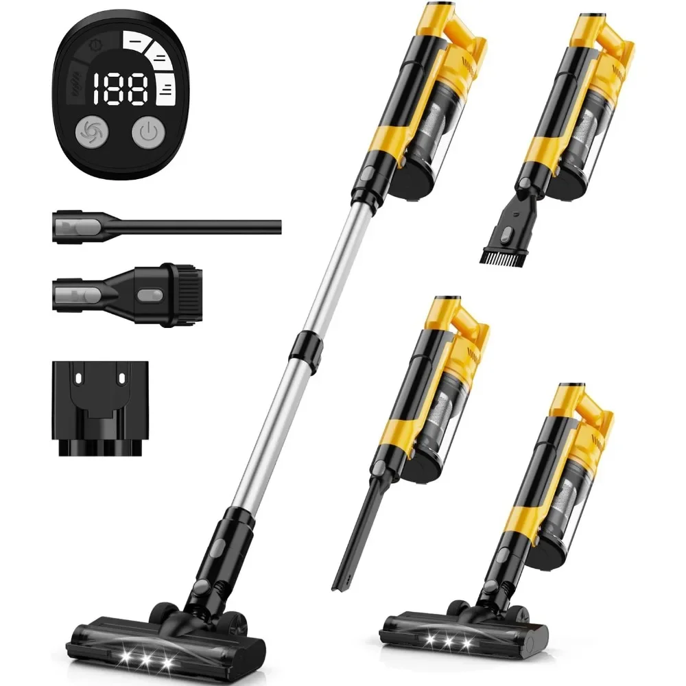 Аккумуляторный пылесос мощностью 350 Вт для аккумулятора Dewalt 20 В, легкий бесщеточный пылесос мощностью 35 кПа с 3 режимами всасывания, палка 6 в 1
Аккумуляторный пылесос мощностью 350 Вт для аккумулятора Dewalt 20 В, легкий бесщеточный пылесос мощностью 35 кПа с 3 режимами всасывания, палка 6 в 1