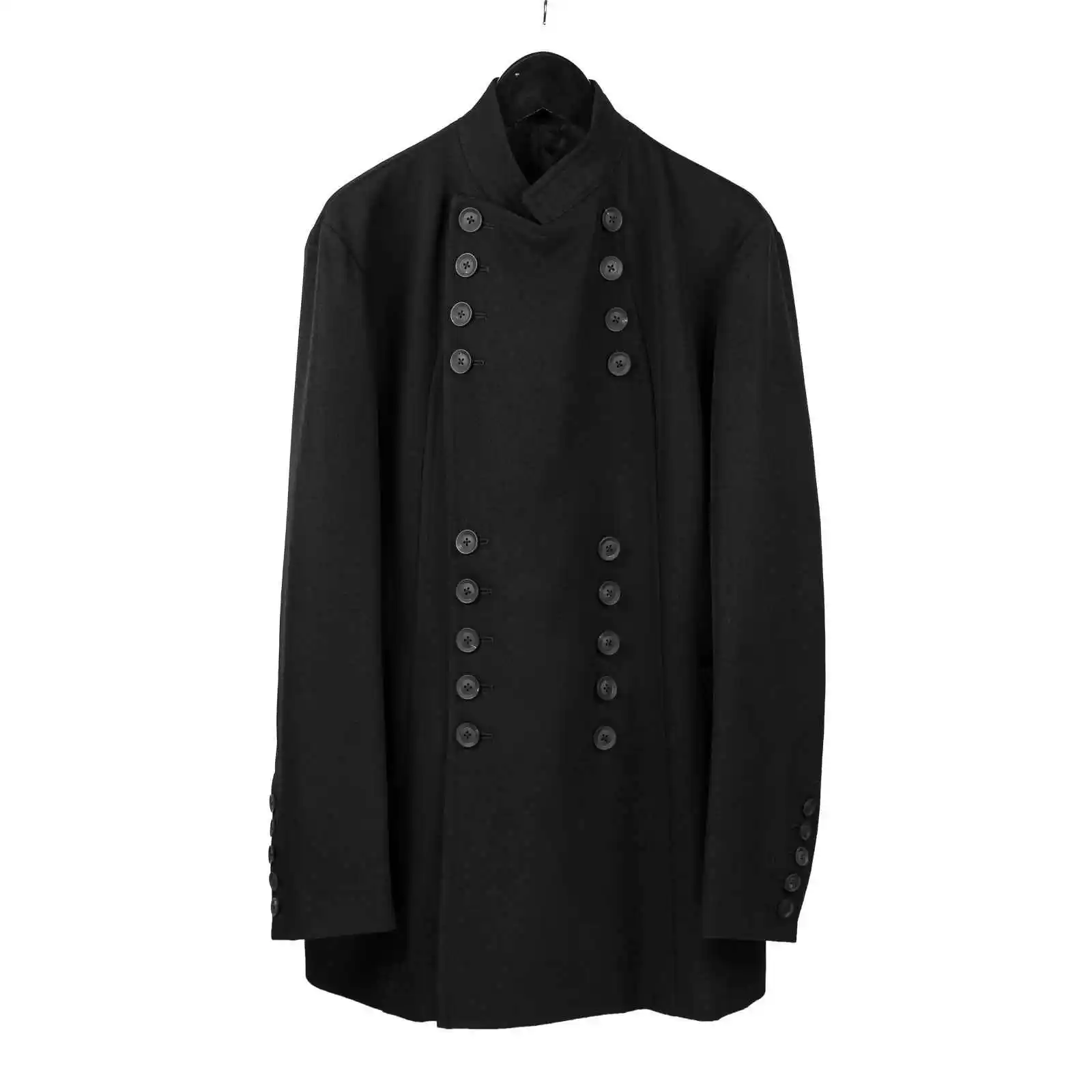 TOP-YAMAMOTO Итальянский импортный черный пиджак и брюки из чистой шерсти, повседневный и универсальный.
TOP-YAMAMOTO Итальянский импортный черный пиджак и брюки из чистой шерсти, повседневный и универсальный.