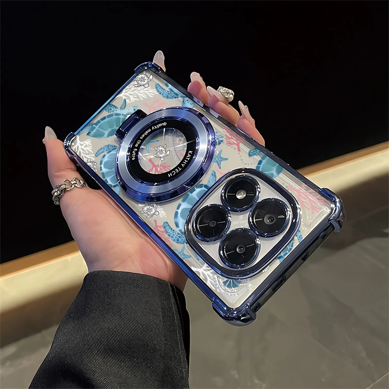 Transparent Phone Case For Xiaomi Poco X8 Pro Max M3 M4 Pro X7 X6 X5 X3 NFC M5S M7 Plus Shockproof Bracket Sea Turtle Cover
Transparent Phone Case For Xiaomi Poco X8 Pro Max M3 M4 Pro X7 X6 X5 X3 NFC M5S M7 Plus Shockproof Bracket Sea Turtle Cover