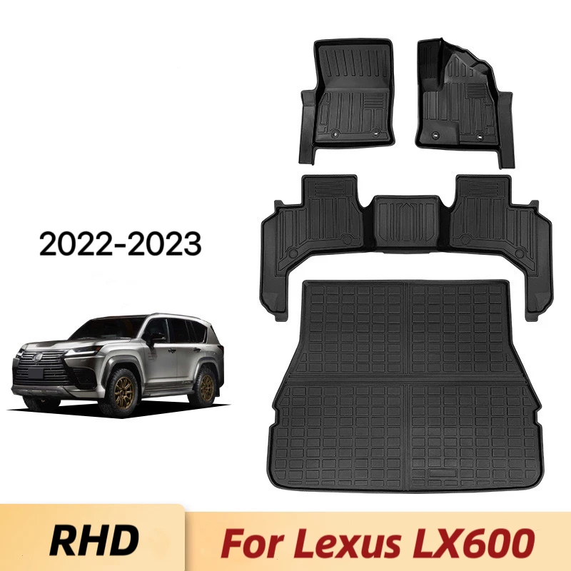 Автомобильный коврик RHD для Lexus LX600 J300 2022-2023 TPE, грязеотталкивающий водонепроницаемый коврик для ног, автомобильные аксессуары на заказ
Автомобильный коврик RHD для Lexus LX600 J300 2022-2023 TPE, грязеотталкивающий водонепроницаемый коврик для ног, автомобильные аксессуары на заказ