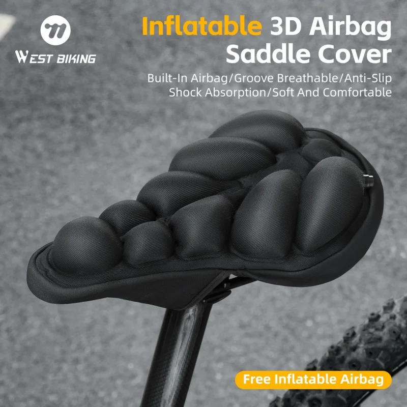 Inflator Bicycle Saddle Cover 3D Airbag MTB Road Bike Cushion Cover Soft Shock Absorption Seat Cover Cycling Accessories
Inflator Bicycle Saddle Cover 3D Airbag MTB Road Bike Cushion Cover Soft Shock Absorption Seat Cover Cycling Accessories