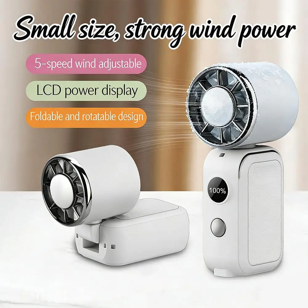 New Portable Handheld Mini Fan 5 Speed Adjust Type C USB Rechargeable Fan Digital Display Desktop Fan For Outdoor Activities
New Portable Handheld Mini Fan 5 Speed Adjust Type C USB Rechargeable Fan Digital Display Desktop Fan For Outdoor Activities