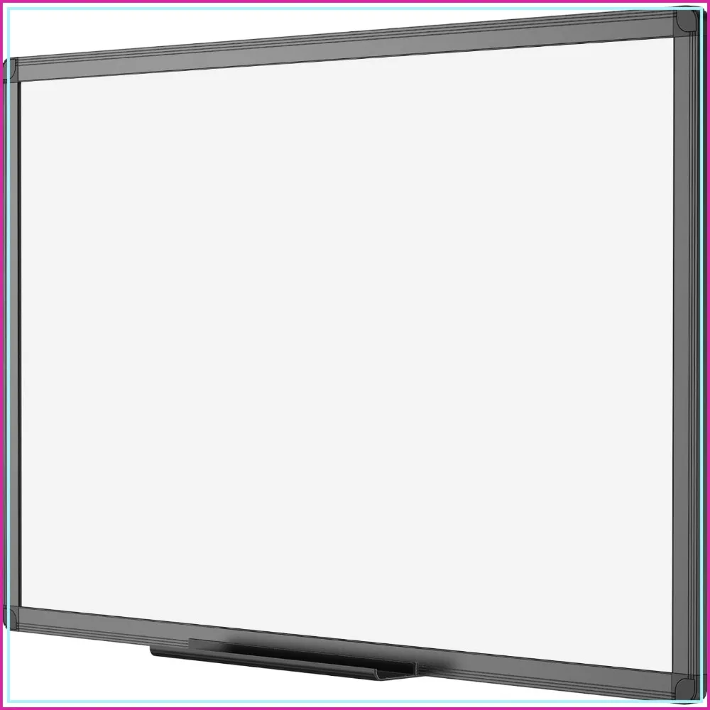 48x36 Inches Magnetic Dry Erase White Board, Black Aluminium Frame
48x36 Inches Magnetic Dry Erase White Board, Black Aluminium Frame